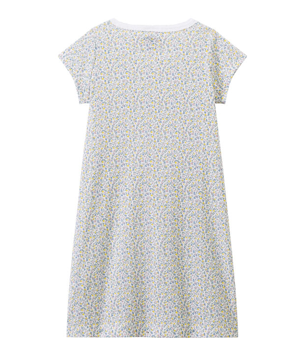 Camicia da notte bambina stampata bianco/multicolore