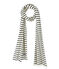 Sciarpa donna a righe mariniere beige COQUILLE/blu SMOKING
