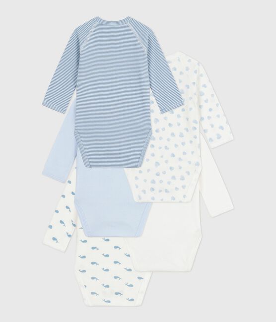 Set di body incrociati a maniche lunghe in cotone fantasia neonato variante 1