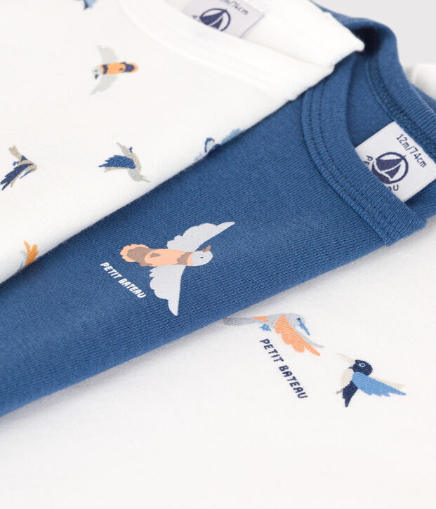 Set di 3 body a maniche lunghe in cotone neonato multicolore