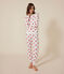 Pigiama donna in cotone cuore bianco MARSHMALLOW/rosso TERKUIT