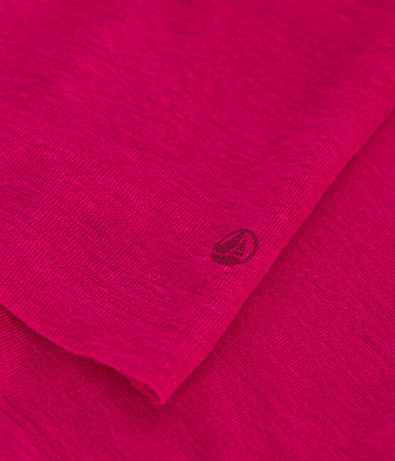 T-shirt L'ICONIQUE in lino da donna rosa DELHI