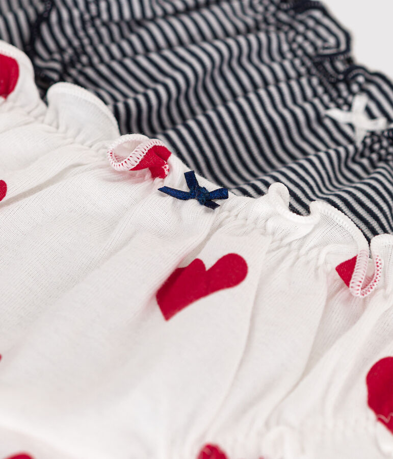 Confezione da 2 slip con arricciature in cotone donna multicolore