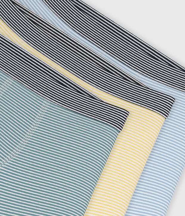 Set di boxer in cotone a righe bambino multicolore