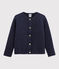 Cardigan bambina in tubique blu SMOKING