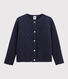 Cardigan bambina in tubique