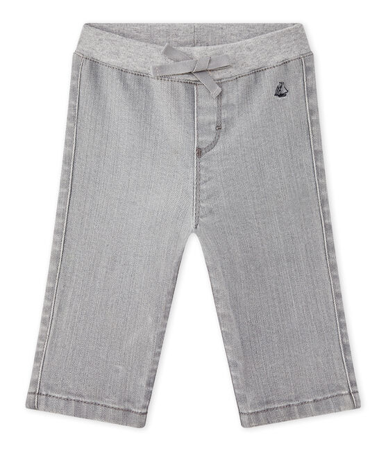 Pantalone bebé bambino denim grigio Gris