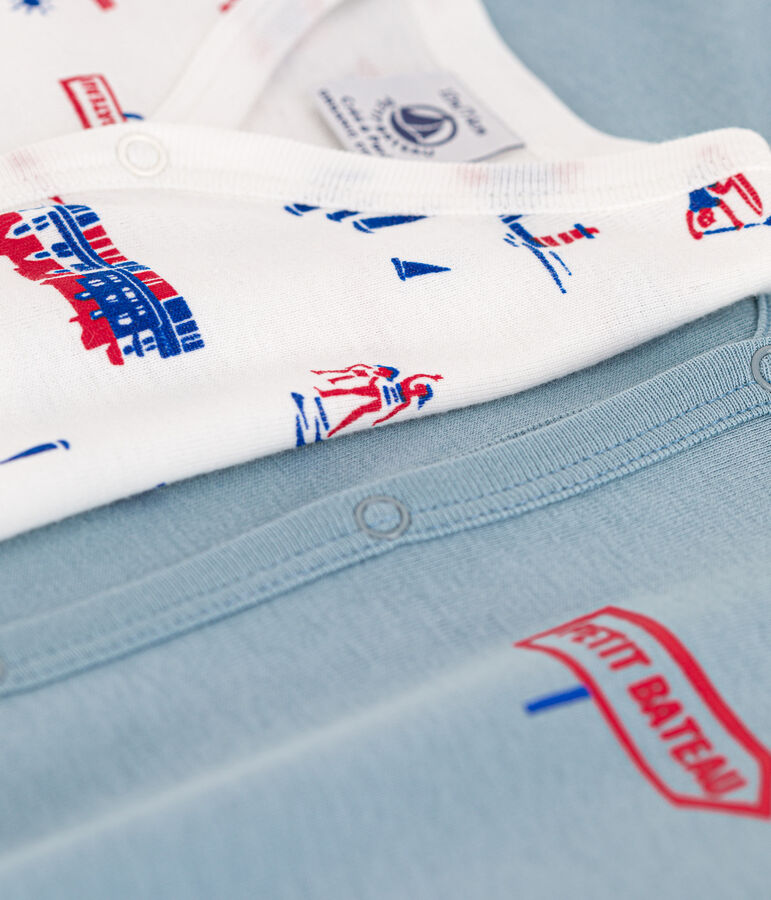 Set da 2 tutine pigiama in cotone Parigi multicolore