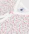 Pigiama senza piedini per neonato in cotone con stampa floreale bianco/multicolore