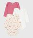 Set di body a maniche lunghe in cotone con stampa neonato