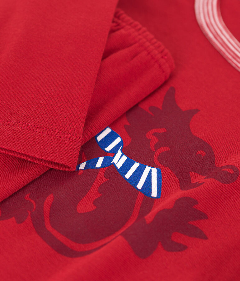 Pigiama in cotone rosso