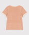 T-shirt maniche corte bebè in spugna bouclette beige VINTAGE