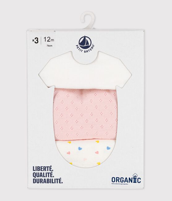 Confezione da 3 body manica corta in cotone variante 1