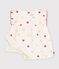 Blusa senza maniche in popeline di cotone con stampa a cuori neonata ecru/multicolore