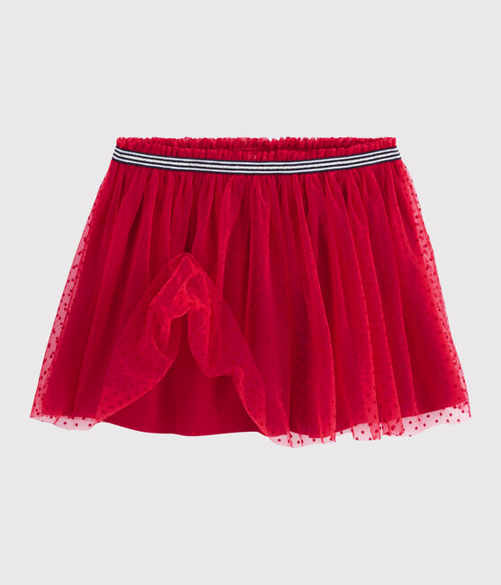 Gonna in tulle bambina rosso TERKUIT