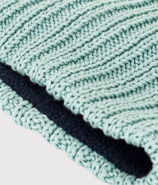 Snood in maglia con fodera in pile bebè bambino unisex verde PAUL