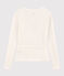 Cardigan scaldacuore in cotone leggero Donna bianco MARSHMALLOW