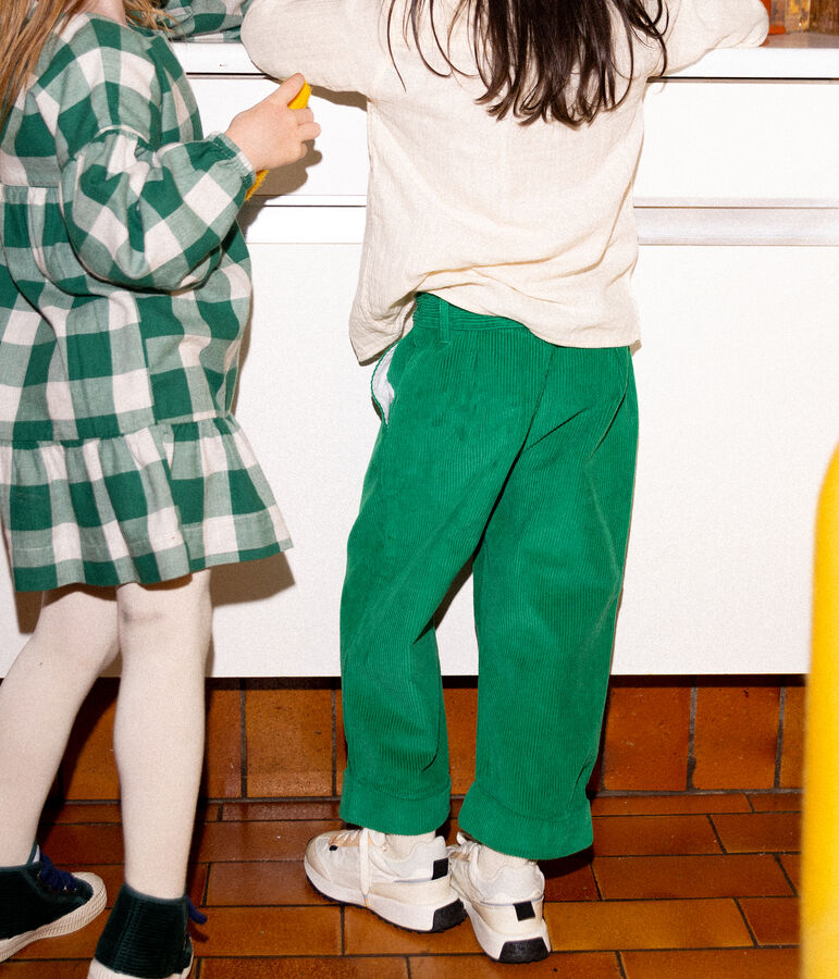 Pantaloni in velluto a coste bambino MATCHA