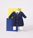 Abito dallo spirito marinaro con colletto alla marinara e leggings in cotone neonato