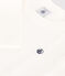 T-shirt a maniche lunghe a costine bambina/bambino bianco MARSHMALLOW