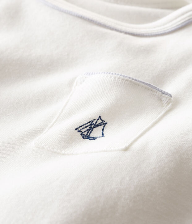 Tee shirt manches courtes b&eacute;b&eacute; gar&ccedil;on bianco