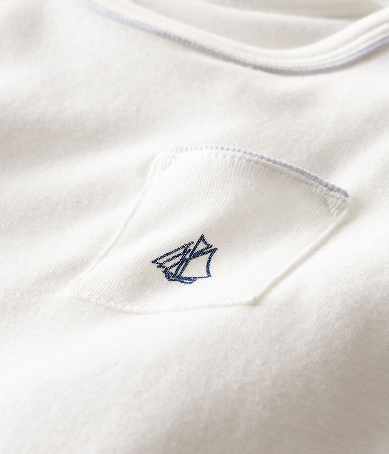 Tee shirt manches courtes b&eacute;b&eacute; gar&ccedil;on bianco