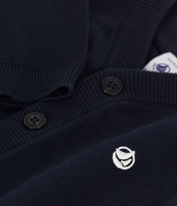 Cardigan in cotone tinta unita neonato SMOKING