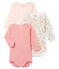 Trio body manica lunga bambina variante 1