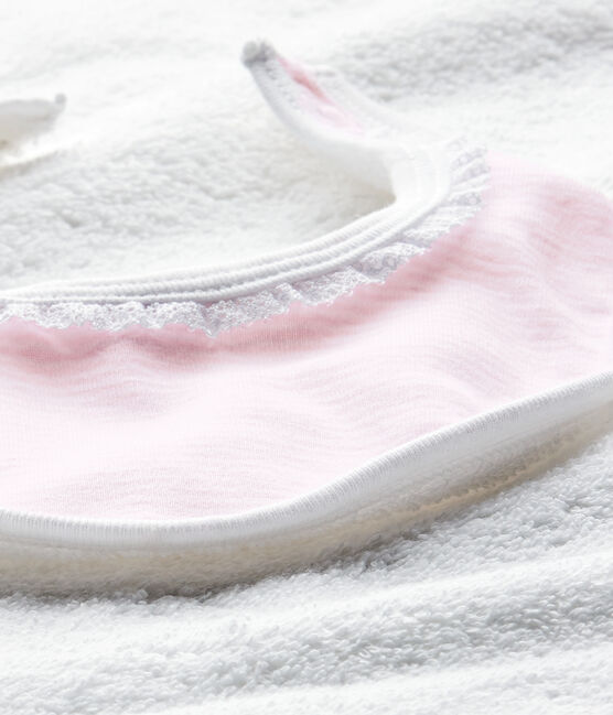 Scatola regalo con telo da bagno per bebé femmina rosa VIENNE/bianco ECUME