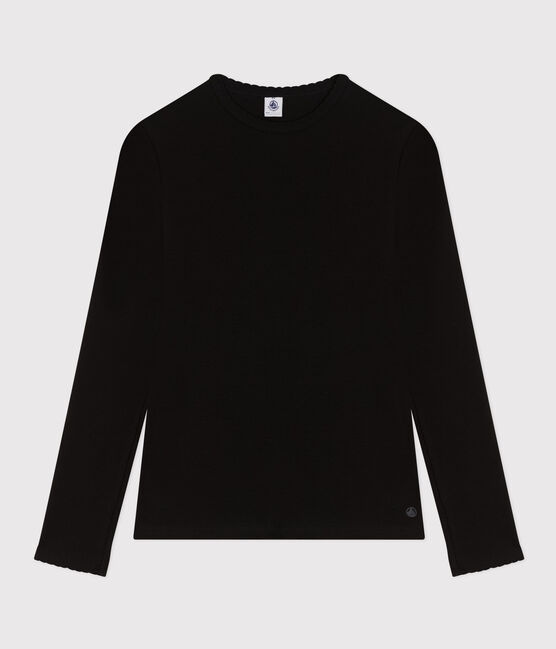T-shirt L'ICONIQUE cocotte in cotone Donna nero NOIR