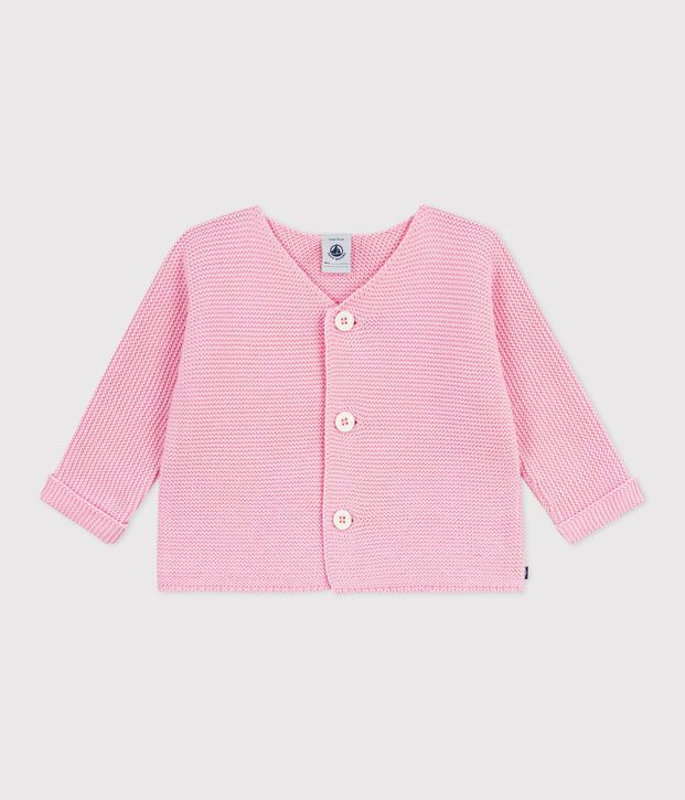 Cardigan in maglia di cotone a punto legaccio neonato MARQUISE