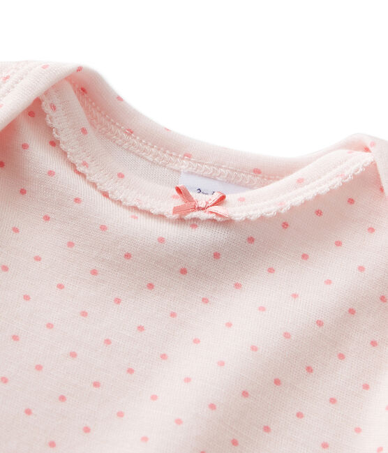 Tutina bebè bambina in lana e cotone rosa VIENNE/rosa GRETEL