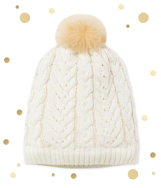 Cappello per bambina beige COQUILLE/giallo DORE