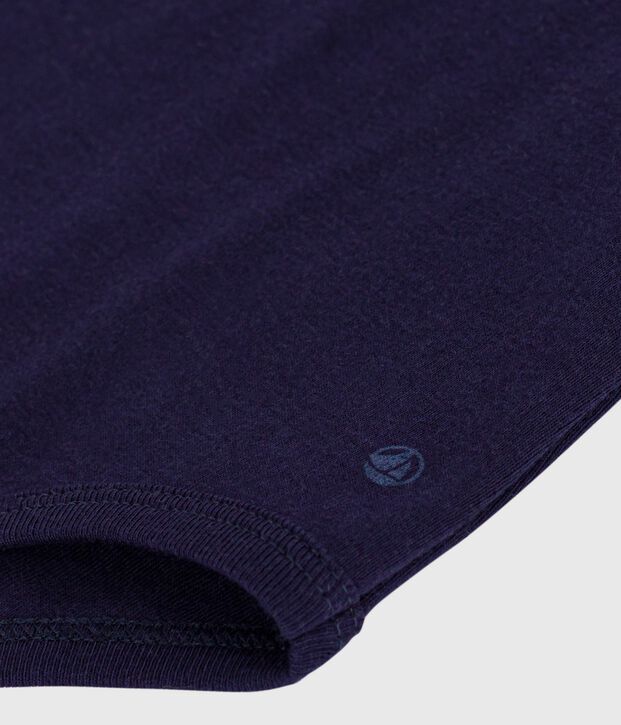 Body a dolcevita in cotone tinta unita neonato SOIR