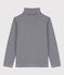 Dolcevita a righe in cotone bambino unisex blu SMOKING/bianco MARSHMALLOW