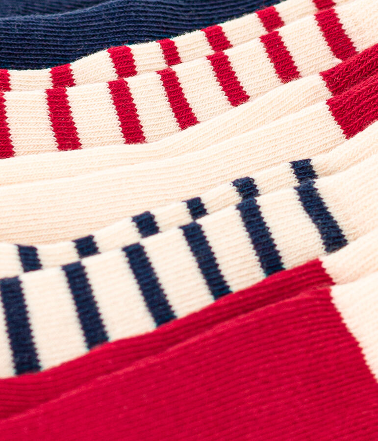 Confezione da 5 paia di calzini beb&egrave; a righe variante 1