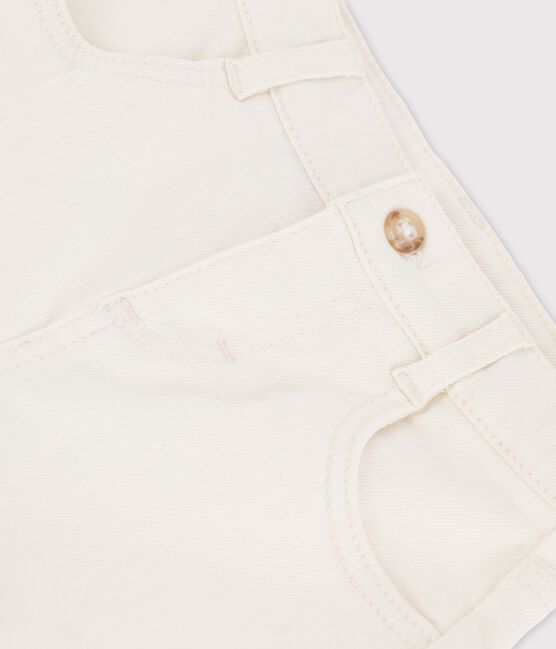 Shorts in denim bebè ecru AVALANCHE