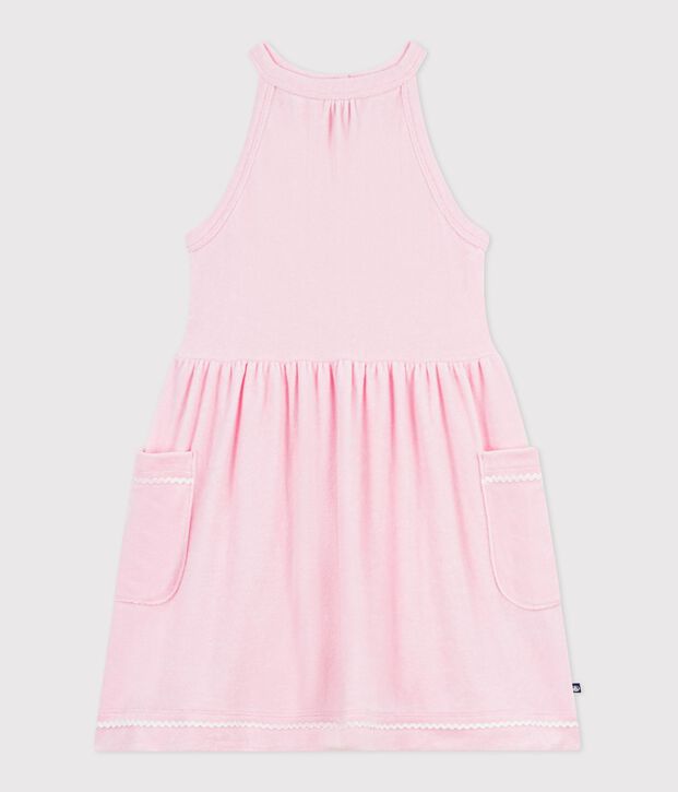 Abito senza maniche in cotone tinta unita bambina MARQUISE