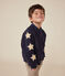 Maglia in caldo tessuto felpato bambino blu SMOKING