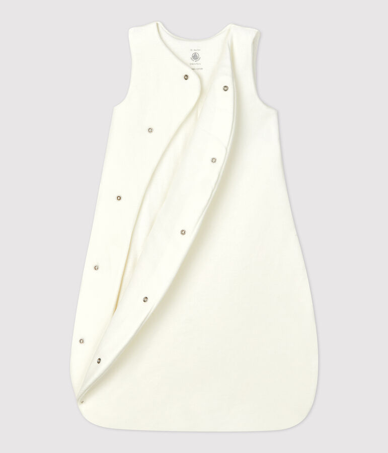 Sacco nanna coniglio beb&egrave; in ciniglia di cotone biologico bianco