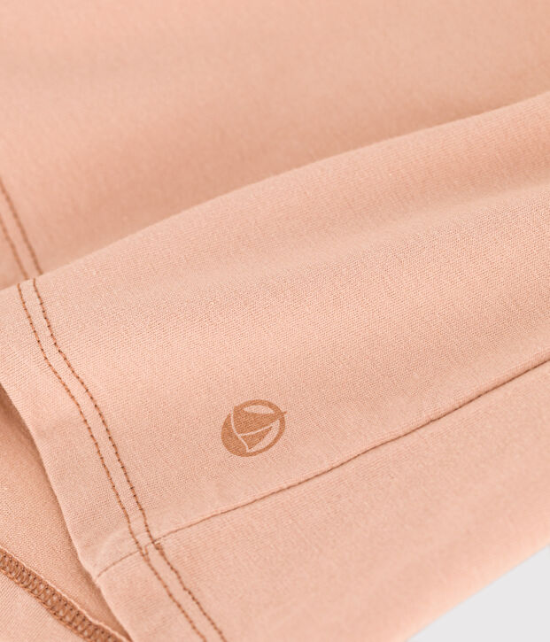 T-shirt LE DROIT scollo a V in cotone Donna beige