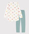 Camicia da notte cuore bambina in ciniglia bianco MARSHMALLOW/bianco MULTICO