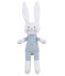Coudou coniglietto sonaglio bebè unisex blu FONTAINE/bianco MARSHMALLOW