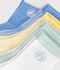 5 paia di calzini in cotone a righe neonato multicolore