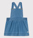 Abito senza maniche in denim leggero bebè