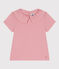 T-shirt a maniche corte in cotone tinta unita bambino rosa CHARME