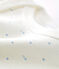 Body manica lunga bebè maschietto bianco MARSHMALLOW/blu ACIER