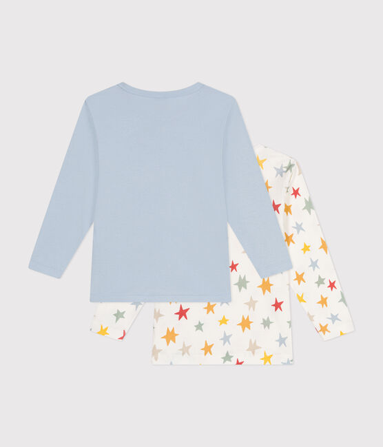 Set di 2 T-shirt a maniche lunghe in cotone con stelle bambino variante 1