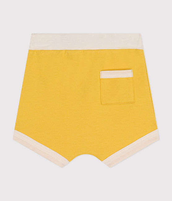 Shorts in tessuto felpato leggero bebè giallo NECTAR