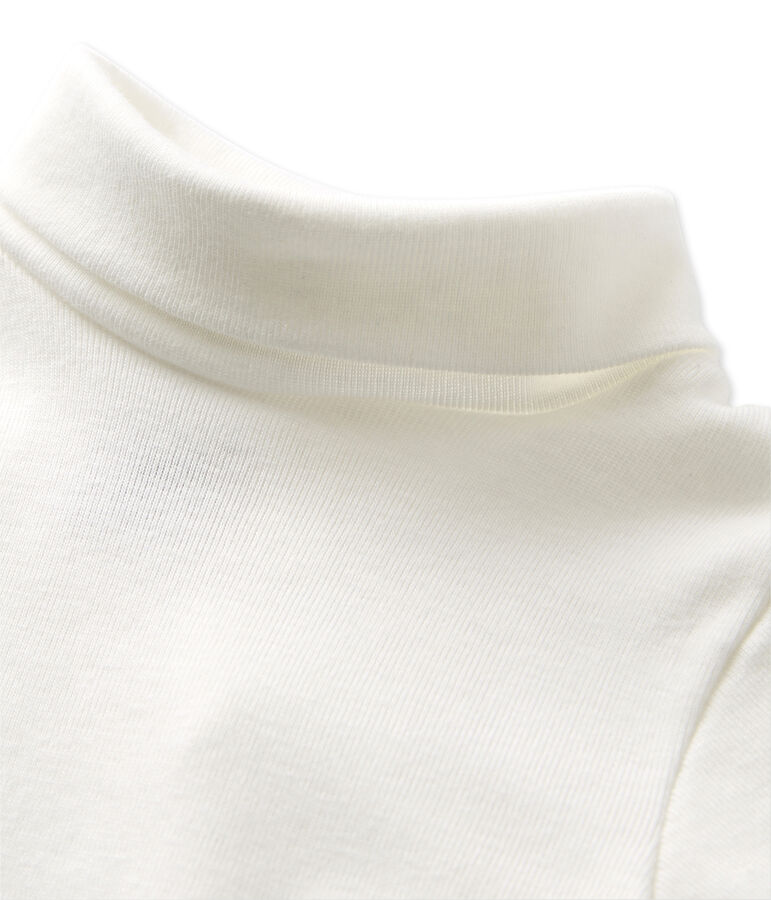 Body beb&egrave; scollo tondo bianco Lait